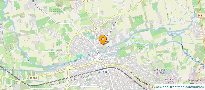 localisation de l'entreprise MONSIEUR YANNICK NANTEUIL  LE THOR