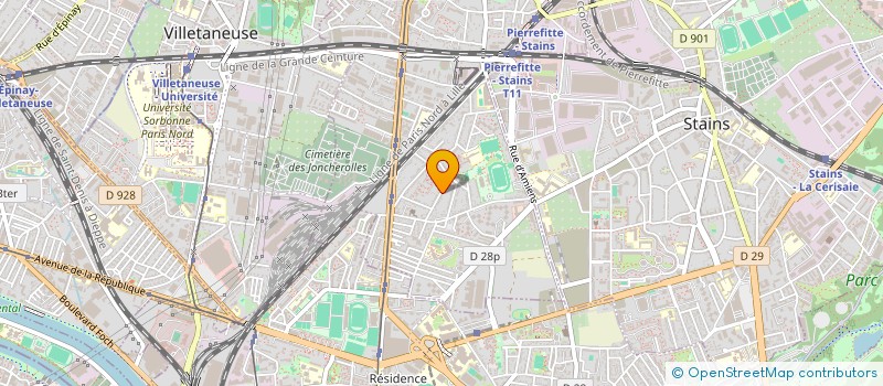 localisation de l'entreprise MONSIEUR YANNICK NDEMANGA KAMOUNE  PIERREFITTE-SUR-SEINE