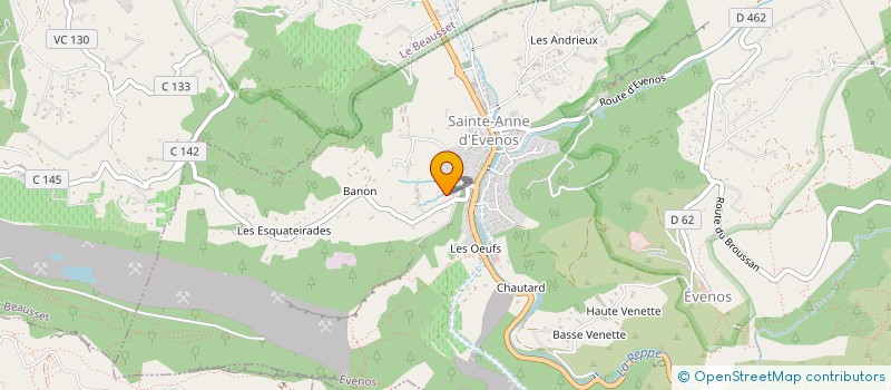 localisation de l'entreprise MONSIEUR YANNICK NEGREL  EVENOS