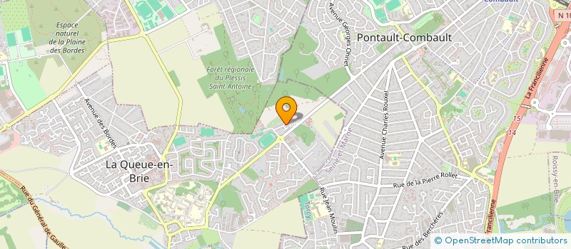 localisation de l'entreprise MONSIEUR YANNICK NOIREAU  LA QUEUE-EN-BRIE