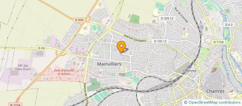 localisation de l'entreprise MONSIEUR YANNICK NORBERT POULAIN à MAINVILLIERS