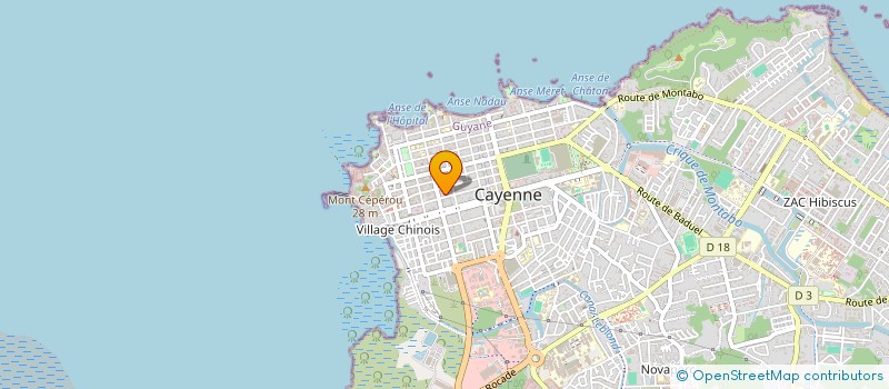 localisation de l'entreprise MONSIEUR YANNICK NOUVET  CAYENNE