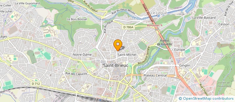 localisation de l'entreprise MONSIEUR YANNICK NYA à SAINT-BRIEUC