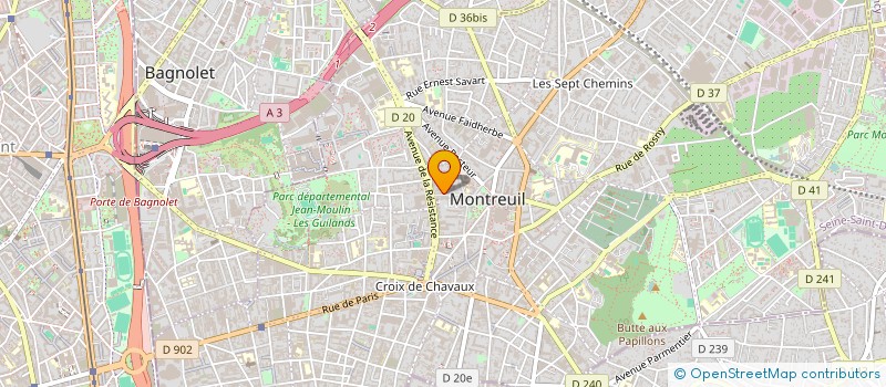 localisation de l'entreprise MONSIEUR YANNICK NZONZELE TANDO à MONTREUIL