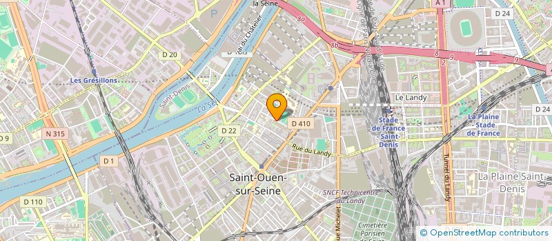 localisation de l'entreprise MONSIEUR YANNICK OHO BAMBE à SAINT-OUEN-SUR-SEINE