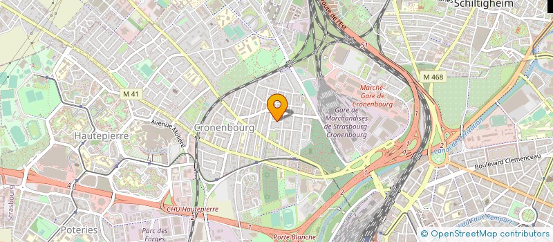 localisation de l'entreprise MONSIEUR YANNICK OLLAND à STRASBOURG