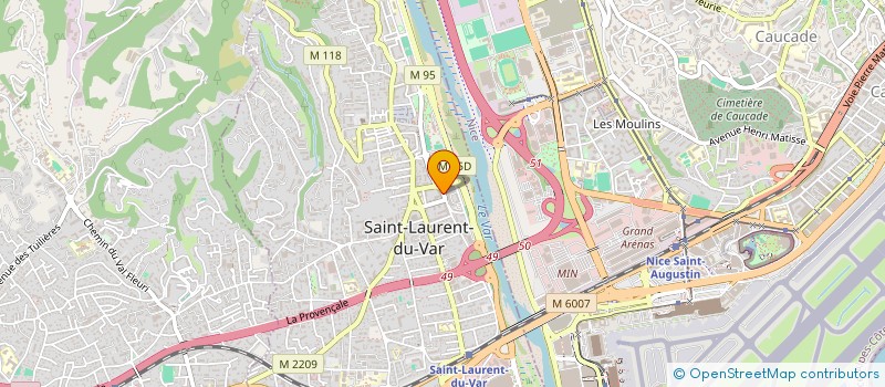 localisation de l'entreprise MONSIEUR YANNICK OTTO-BRUC  SAINT-LAURENT-DU-VAR