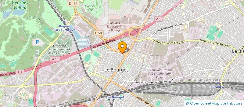 localisation de l'entreprise MONSIEUR YANNICK OURAGAN  LE BOURGET