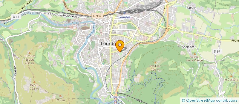 localisation de l'entreprise MONSIEUR YANNICK PAILHE  LOURDES