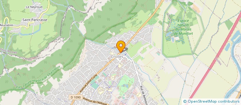 localisation de l'entreprise MONSIEUR YANNICK PAILLON  CROLLES