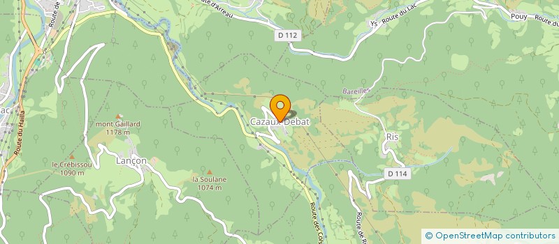 localisation de l'entreprise MONSIEUR YANNICK PANISSARD  CAZAUX-DEBAT