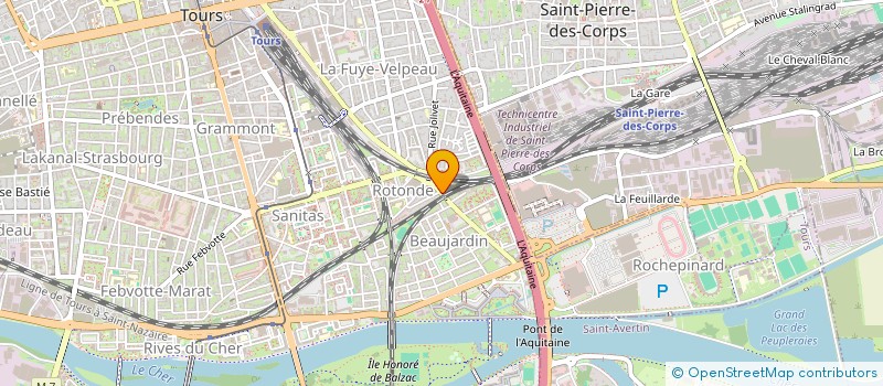 localisation de l'entreprise MONSIEUR YANNICK PAPILLON  TOURS