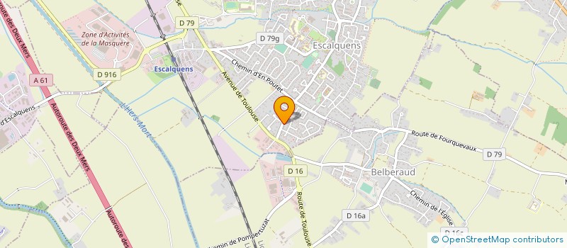 localisation de l'entreprise MONSIEUR YANNICK PARACHE  ESCALQUENS