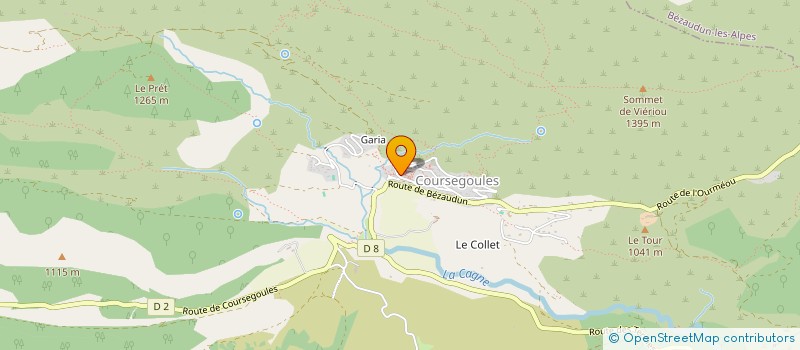 localisation de l'entreprise MONSIEUR YANNICK PARLARRIEU  COURSEGOULES