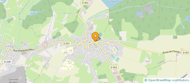 localisation de l'entreprise MONSIEUR YANNICK PATRON  TRELON