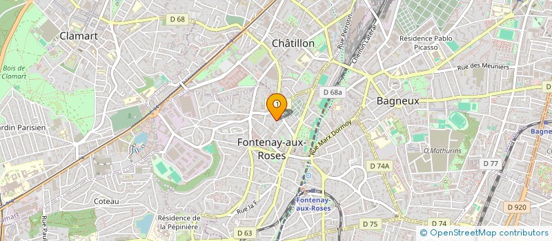 localisation de l'entreprise MONSIEUR YANNICK PAYET à FONTENAY-AUX-ROSES