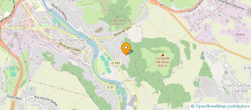 localisation de l'entreprise MONSIEUR YANNICK PAYS  BRIVES-CHARENSAC