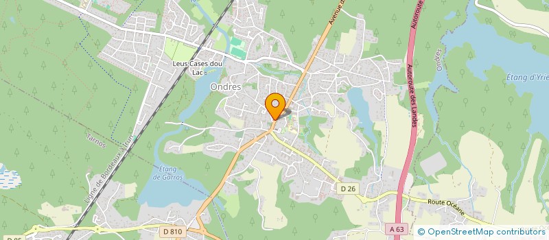 localisation de l'entreprise MONSIEUR YANNICK PECASTAING  ONDRES