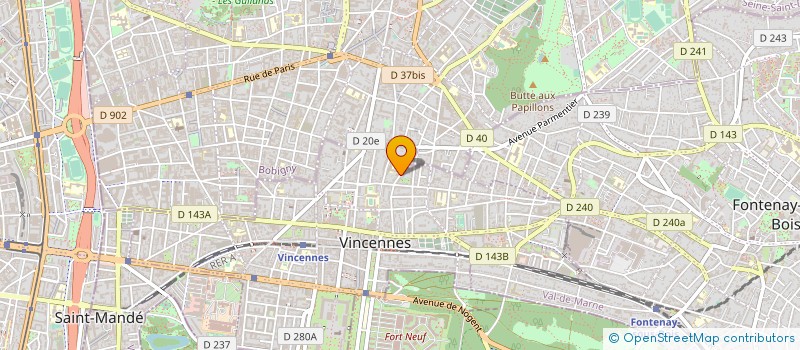 localisation de l'entreprise MONSIEUR YANNICK PECHERAND-MOLLIEX à VINCENNES