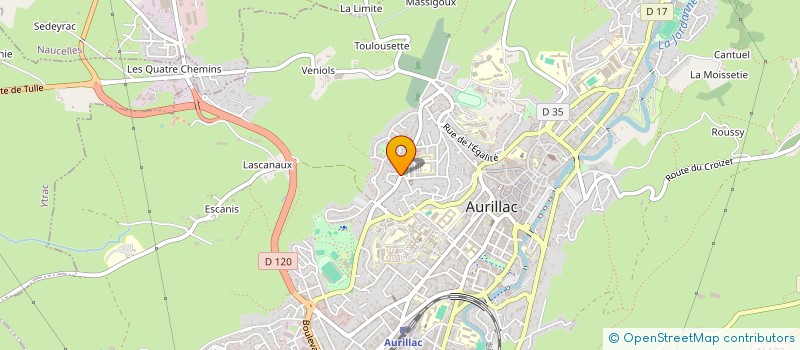 localisation de l'entreprise MONSIEUR YANNICK PECQUEUR à AURILLAC