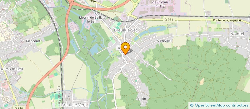 localisation de l'entreprise MONSIEUR YANNICK PELTIER  BREUIL-LE-SEC