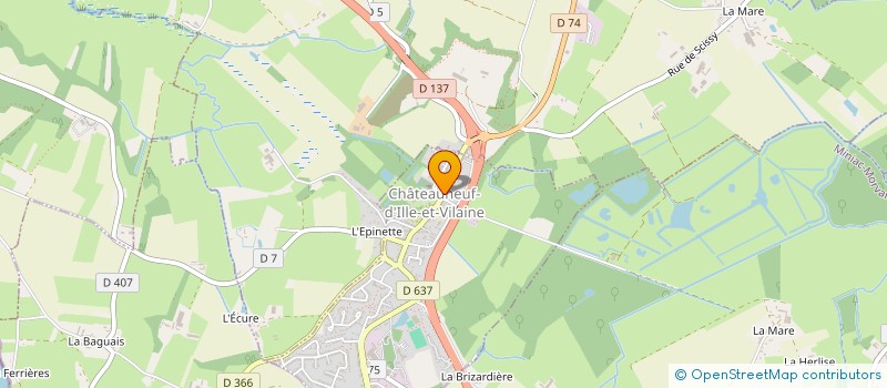 localisation de l'entreprise MONSIEUR YANNICK PENVEN  CHATEAUNEUF-D'ILLE-ET-VILAINE