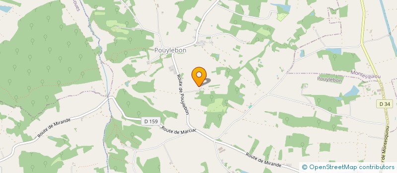 localisation de l'entreprise MONSIEUR YANNICK PERES  POUYLEBON