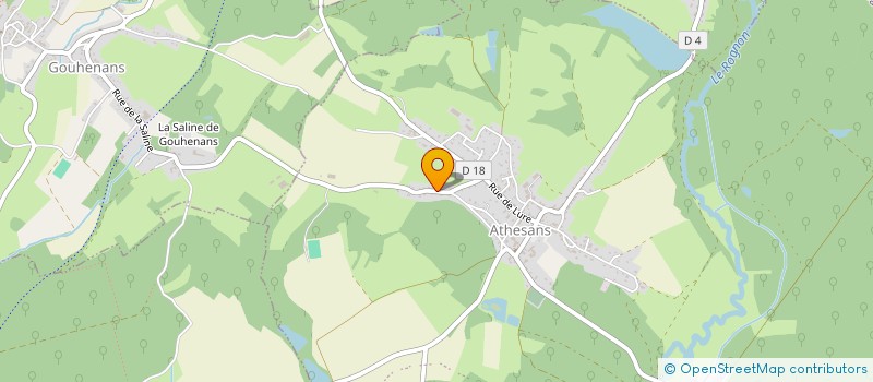 localisation de l'entreprise MONSIEUR YANNICK PERNEY  ATHESANS-ETROITEFONTAINE