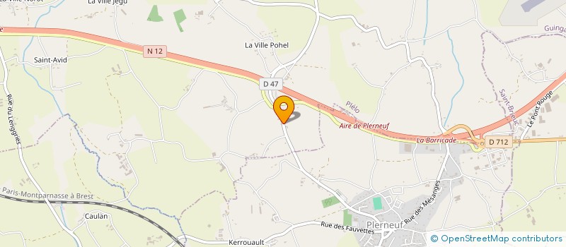 localisation de l'entreprise MONSIEUR YANNICK PEROU à PLELO