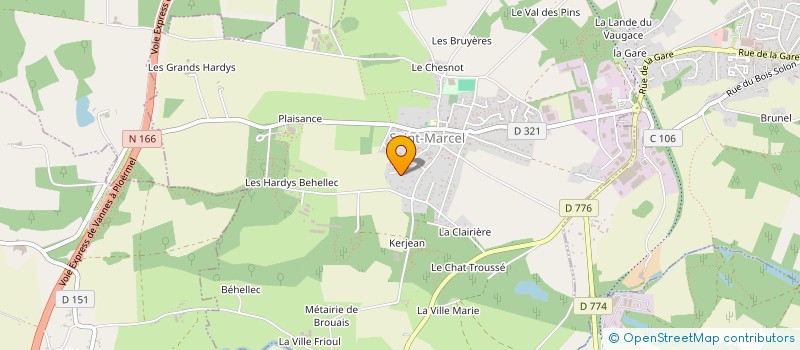 localisation de l'entreprise MONSIEUR YANNICK PERRAUD  SAINT-MARCEL