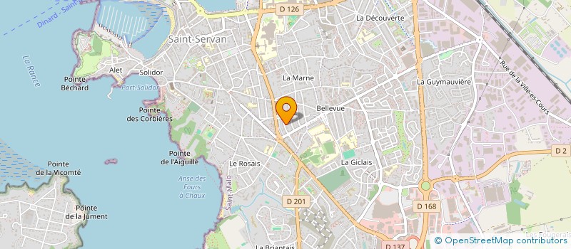 localisation de l'entreprise MONSIEUR YANNICK PERRIN  SAINT-MALO