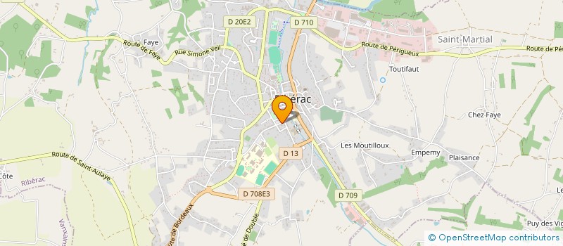 localisation de l'entreprise MONSIEUR YANNICK PERROT  RIBERAC