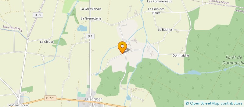 localisation de l'entreprise MONSIEUR YANNICK PHELIPPOT  LUSANGER