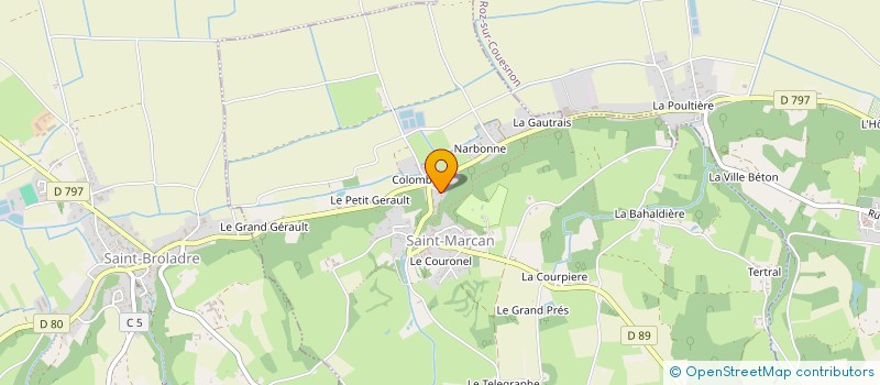 localisation de l'entreprise MONSIEUR YANNICK PHILIPPE  SAINT-BROLADRE