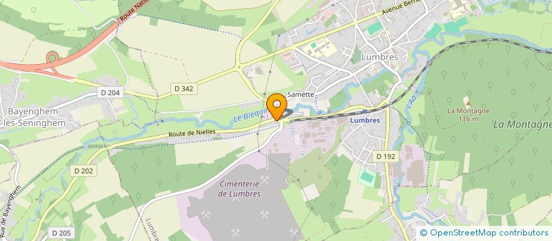 localisation de l'entreprise MONSIEUR YANNICK PICAVET  LUMBRES