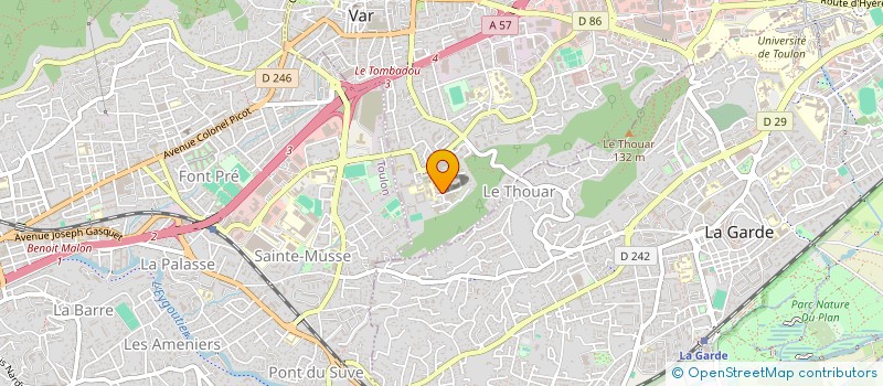 localisation de l'entreprise MONSIEUR YANNICK PIETROLONGO à LA VALETTE-DU-VAR