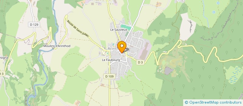 localisation de l'entreprise MONSIEUR YANNICK PIGANEAU  ARINTHOD