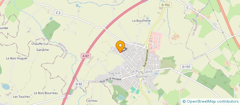 localisation de l'entreprise MONSIEUR YANNICK PINEAU à CHOLET
