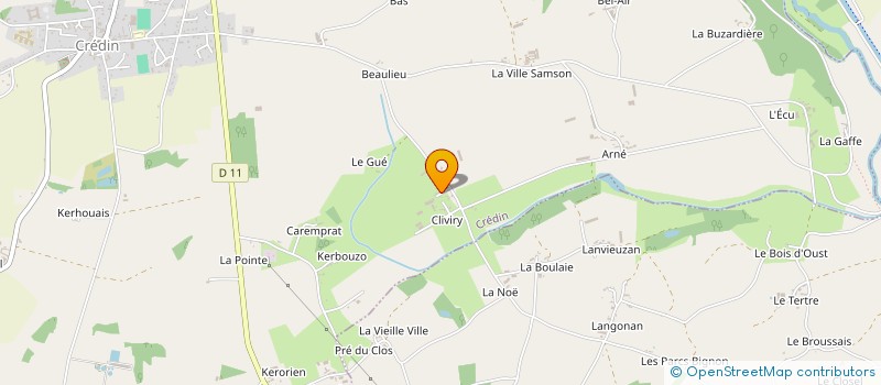 localisation de l'entreprise MONSIEUR YANNICK PIRIO à CREDIN