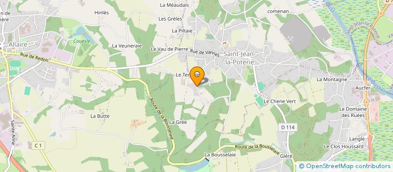 localisation de l'entreprise MONSIEUR YANNICK PITRE  SAINT-JEAN-LA-POTERIE