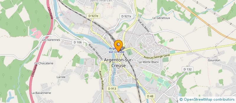 localisation de l'entreprise MONSIEUR YANNICK PLANTEUREUX à ARGENTON-SUR-CREUSE