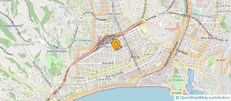 localisation de l'entreprise MONSIEUR YANNICK PONTAL  NICE