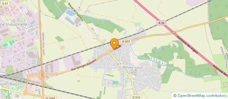 localisation de l'entreprise MONSIEUR YANNICK PORCHEREY  ATHIES-SOUS-LAON