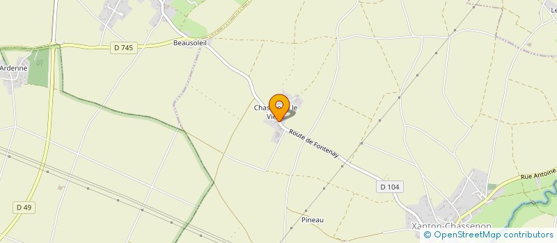 localisation de l'entreprise MONSIEUR YANNICK PORCHET  RIVES-D'AUTISE