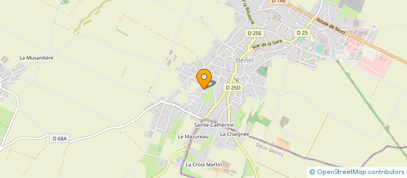 localisation de l'entreprise MONSIEUR YANNICK PREAU à BENET