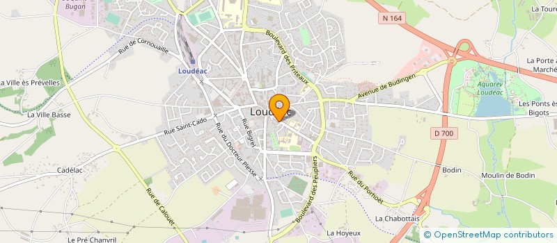 localisation de l'entreprise MONSIEUR YANNICK PRIGENT à LOUDEAC