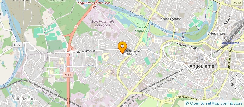 localisation de l'entreprise MONSIEUR YANNICK PRIMAULT à ANGOULEME
