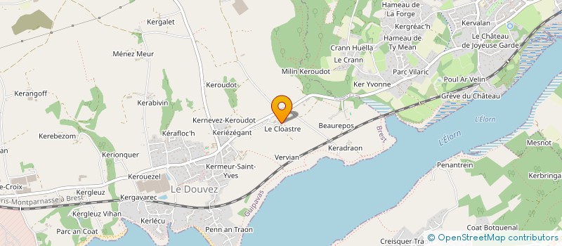 localisation de l'entreprise MONSIEUR YANNICK QUAIREAU  GUIPAVAS