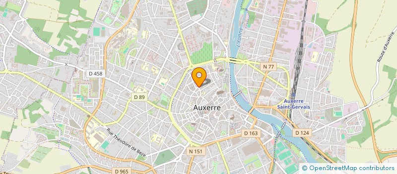 localisation de l'entreprise MONSIEUR YANNICK QUENTIN à AUXERRE