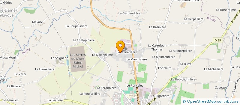 localisation de l'entreprise MONSIEUR YANNICK QUETTIER  BRECEY